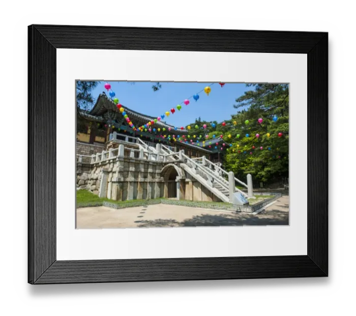 Framed Print : Bulguksa temple, Unesco world heritage sight Gyeongju, South Korea Framed Print : Bulguksa temple, Unesco world heritage sight Gyeongju, South Korea