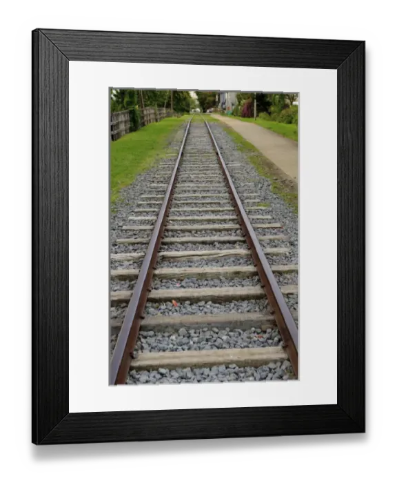 Framed Print : The original train line which used to run from Otaru up to Sapporo, Hokkaido, Japan