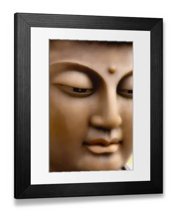 Framed Print : Japanese great Buddha face Framed Print : Japanese great Buddha face