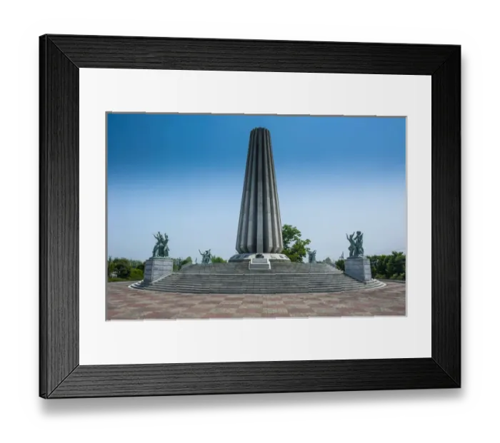 Framed Print : Monument in the Imjingak area at the high security border between South and North Korea Framed Print : Monument in the Imjingak area at the high security border between South and North Korea