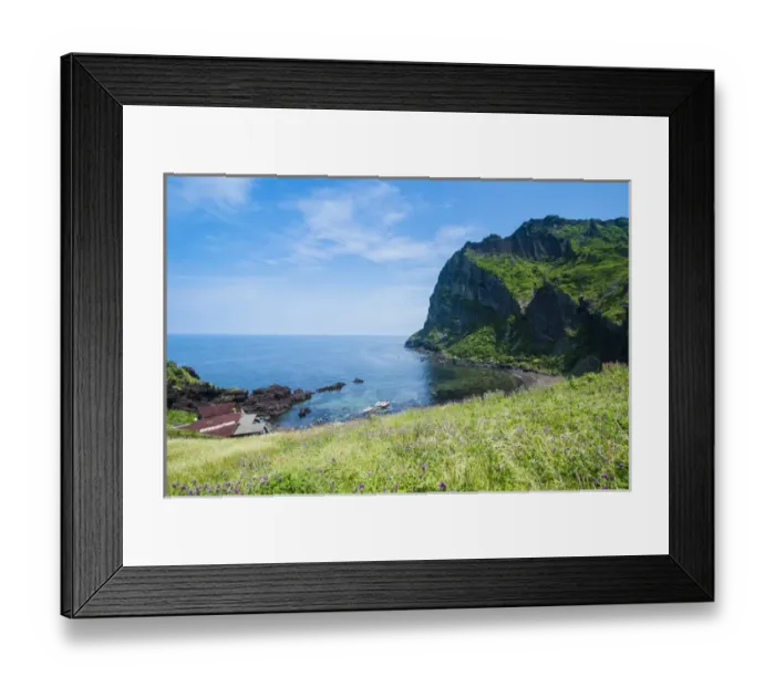 Framed Print : Ilchulbong tuff cone, Sunrise Peak, Unesco world heritage sight the island of Jejudo Framed Print : Ilchulbong tuff cone, Sunrise Peak, Unesco world heritage sight the island of Jejudo