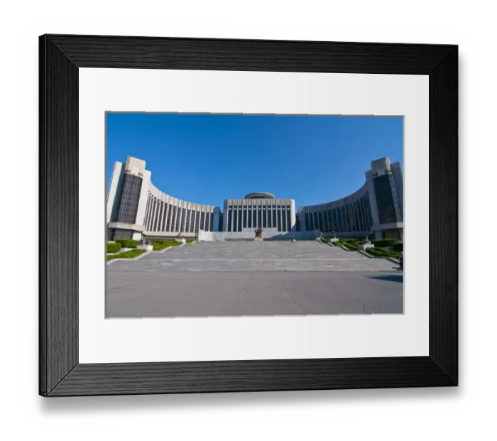 Framed Print : Childrena's palace, Pyongyang, North Korea