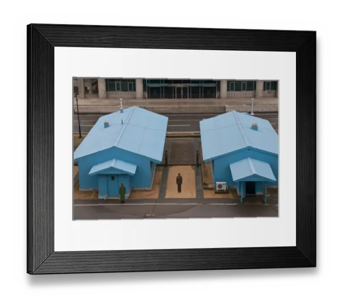 Framed Print : Famous border between North and South Korea, Pammunjon