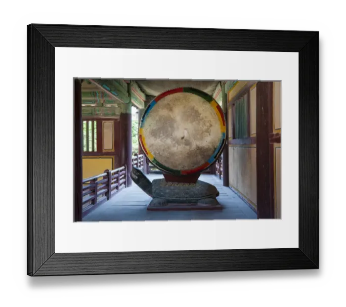 Framed Print : Giant drum in the Bulguksa temple, Unesco world heritage sight Gyeongju, South Korea Framed Print : Giant drum in the Bulguksa temple, Unesco world heritage sight Gyeongju, South Korea