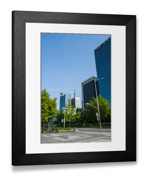 Framed Print : High rise buildings around the olympic park in Seoul, South Korea Framed Print : High rise buildings around the olympic park in Seoul, South Korea