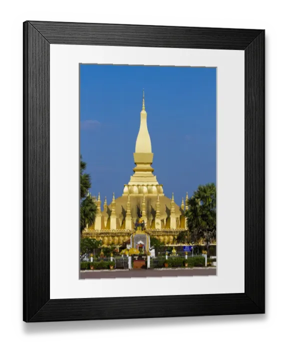 Framed Print : The stupor as represented on the Cambodian Real currency. This is Vientiane, Laos