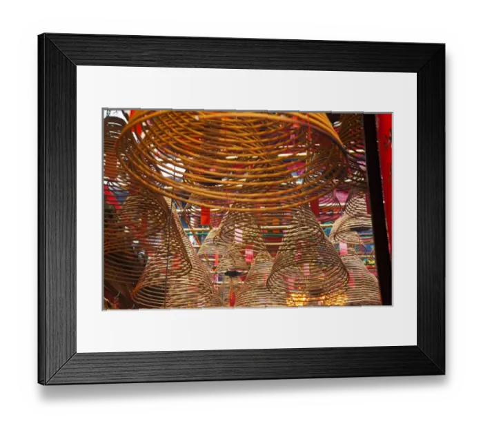 Framed Print : Southeast Asia; China; Hong Kong; Spiral Incense sticks at Man Mo Temple or Man Mo Miu Framed Print : Southeast Asia; China; Hong Kong; Spiral Incense sticks at Man Mo Temple or Man Mo Miu