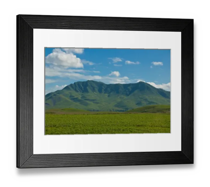 Framed Print : Rice paddies and soulless village, Northkorea