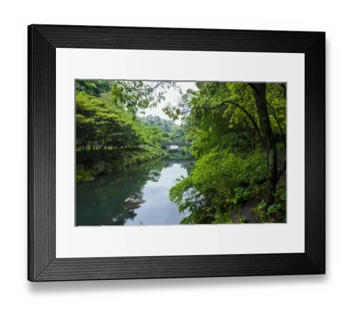 Framed Print : Stone bridge with flowers in Seogwipo, Unesco world heritage sight the island of Jejudo Framed Print : Stone bridge with flowers in Seogwipo, Unesco world heritage sight the island of Jejudo