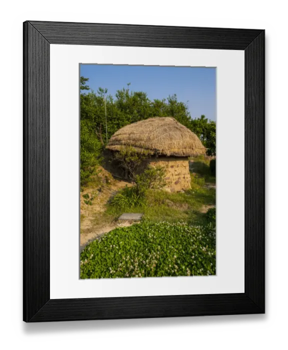 Framed Print : Traditional wooden house in the Yangdong folk village near Gyeongju, South Korea Framed Print : Traditional wooden house in the Yangdong folk village near Gyeongju, South Korea