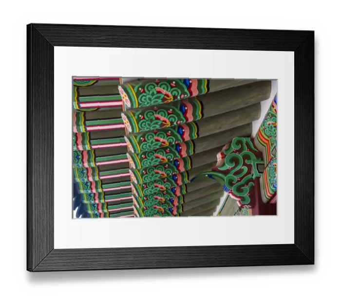 Framed Print : Wooden roof, Hwaseong Haenggung palace in the Unesco world heritage sight the fortress of Suwon Framed Print : Wooden roof, Hwaseong Haenggung palace in the Unesco world heritage sight the fortress of Suwon
