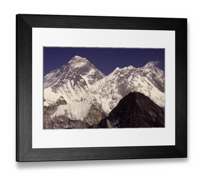 Framed Print : Mt Everest, Sagarnatha National Park, Nepal as seen from the Gokyo Valley