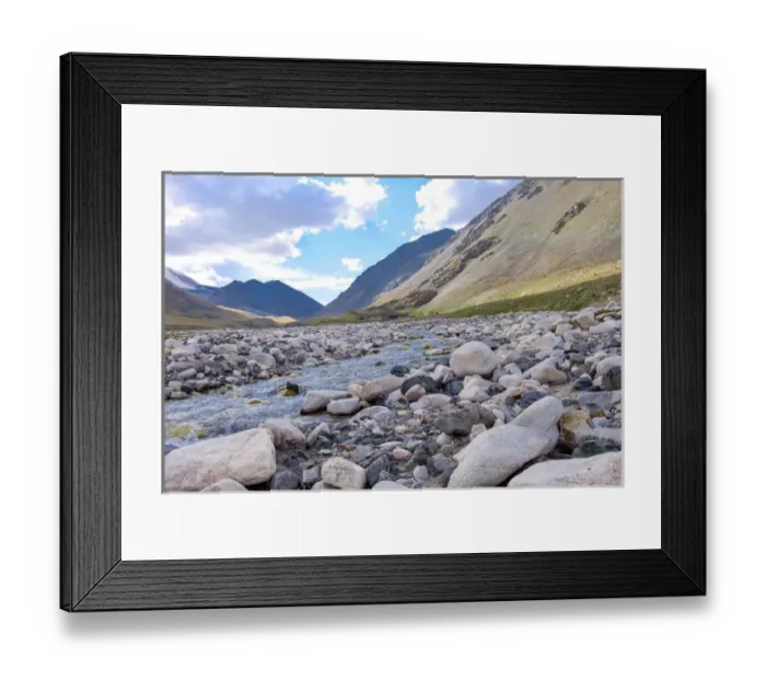 Framed Print : Asia, Mongolia, Western Mongolia, Khovd Province, Gashuun Suhayt. River valley Framed Print : Asia, Mongolia, Western Mongolia, Khovd Province, Gashuun Suhayt. River valley