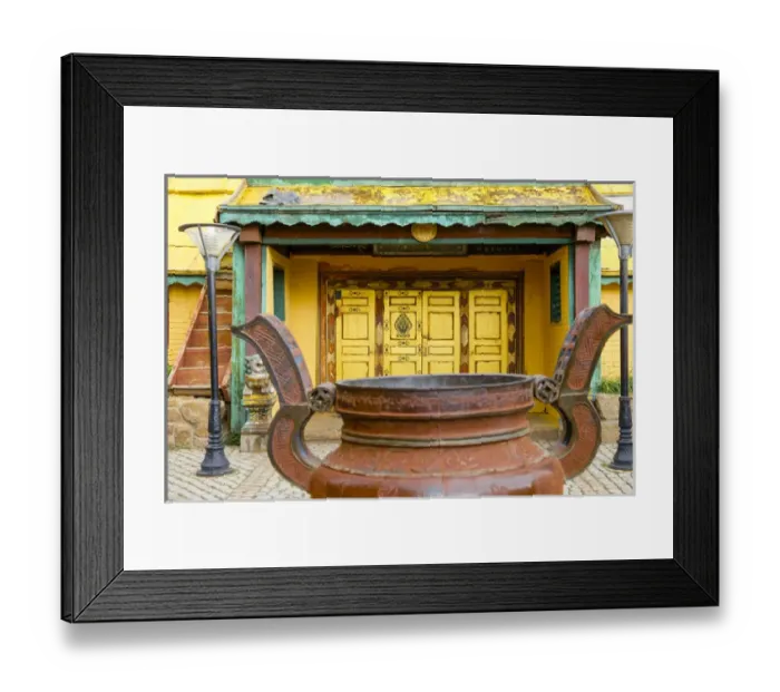Framed Print : Asia, Mongolia, Ulaanbaatar, Gandantegchinlen (Gandan) Monastery Framed Print : Asia, Mongolia, Ulaanbaatar, Gandantegchinlen (Gandan) Monastery