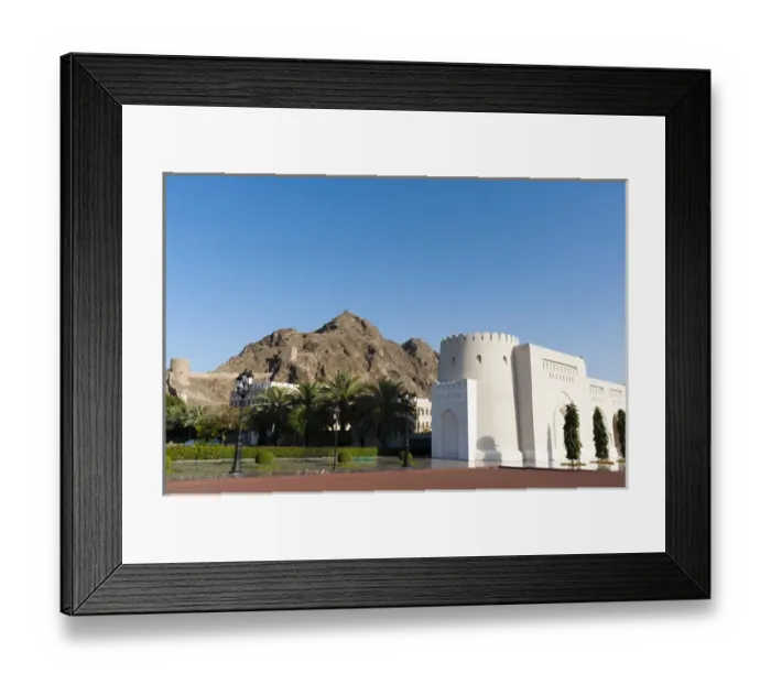 Framed Print : Sultan Qaboos Palace, Old Muscat, Muscat, Oman Framed Print : Sultan Qaboos Palace, Old Muscat, Muscat, Oman