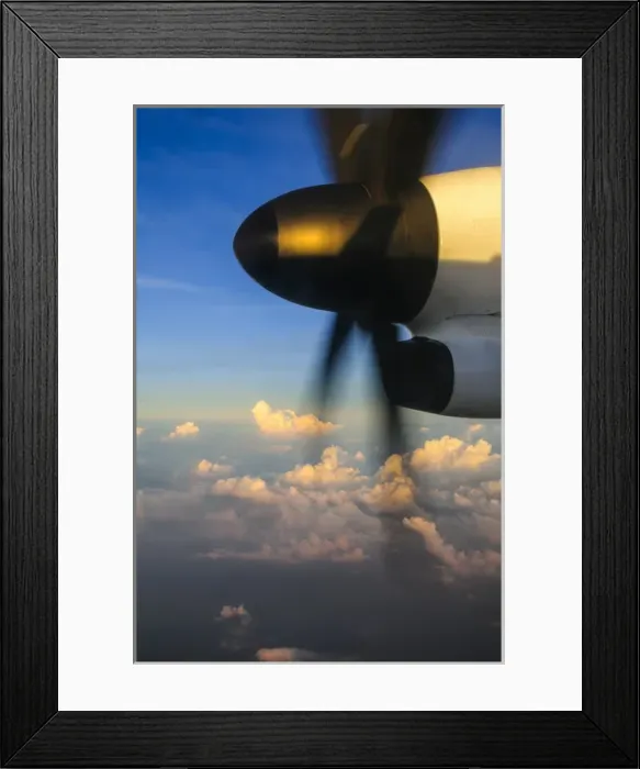 Framed Print : Propeller of turboprop machine, Philippines Framed Print : Propeller of turboprop machine, Philippines