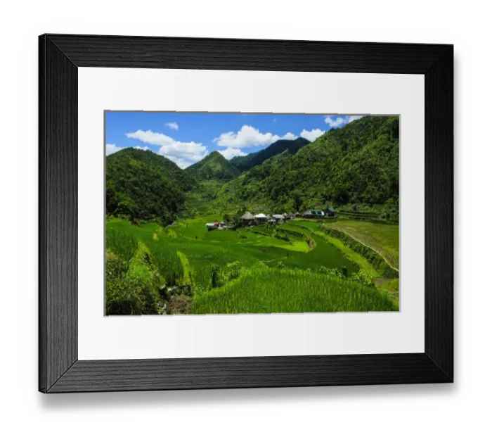 Framed Print : Bangaan in the rice terraces of Banaue, Northern Luzon, Philippines Framed Print : Bangaan in the rice terraces of Banaue, Northern Luzon, Philippines