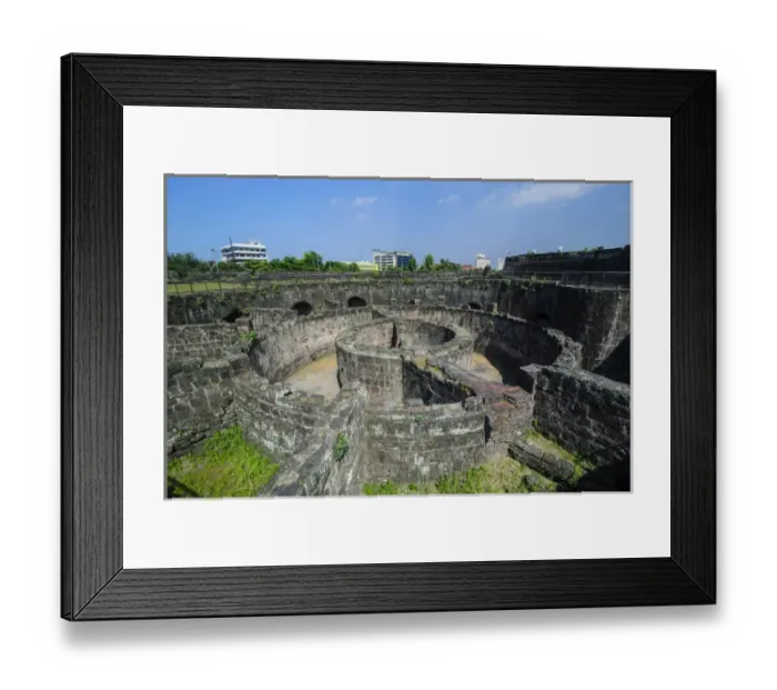 Framed Print : Old watchtower Baluarte de San Diego, Intramuros, Manila, Luzon, Philippines