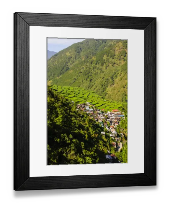Framed Print : Along the rice terraces from Bontoc to Banaue, Luzon, Philippines Framed Print : Along the rice terraces from Bontoc to Banaue, Luzon, Philippines