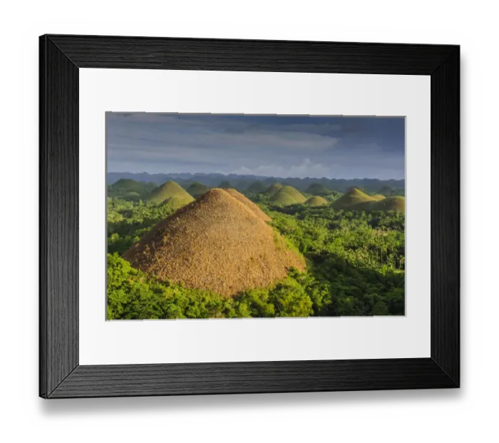 Framed Print : Chocolate Hills, Bohol, Philippines