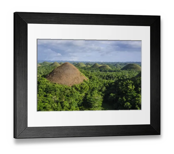 Framed Print : Chocolate Hills, Bohol, Philippines