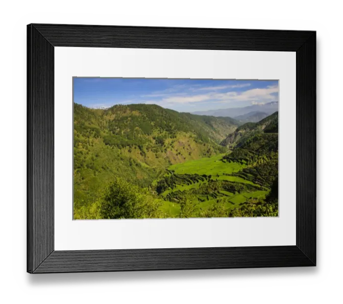 Framed Print : Along the rice terraces from Bontoc to Banaue, Luzon, Philippines Framed Print : Along the rice terraces from Bontoc to Banaue, Luzon, Philippines