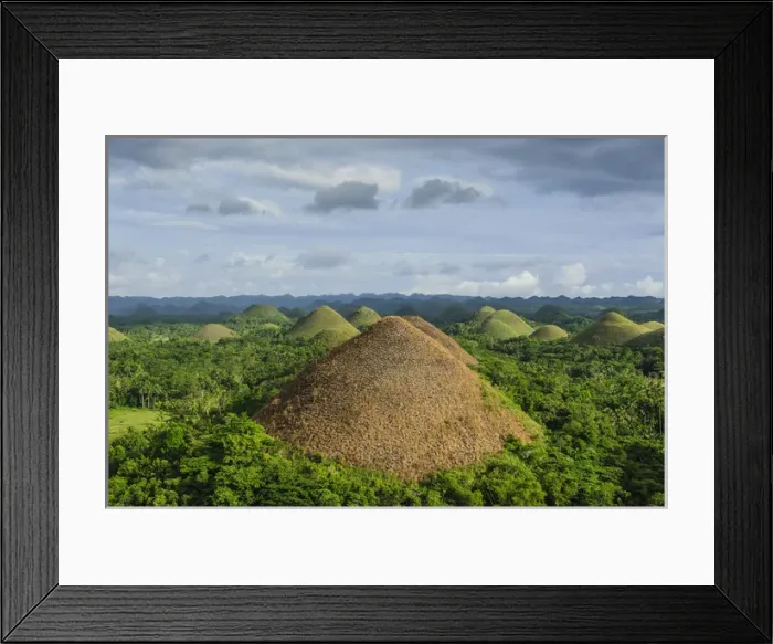 Framed Print : Chocolate Hills, Bohol, Philippines