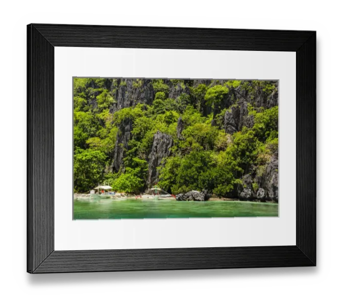 Framed Print : Rocky outcrops in the Bacuit archipelago, Palawan, Philippines Framed Print : Rocky outcrops in the Bacuit archipelago, Palawan, Philippines