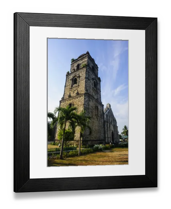 Framed Print : Unesco world heritage sight the colonial church Paoay, Northern Luzon, Philippines
