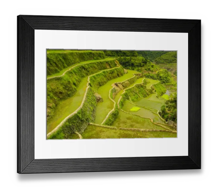 Framed Print : Unesco world heritage sight the rice terraces of Banaue, Northern Luzon, Philippines
