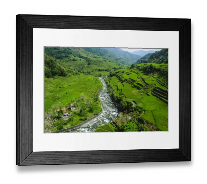 Framed Print : Hapao rice terraces part of the world heritage sight Banaue, Luzon, Philippines Framed Print : Hapao rice terraces part of the world heritage sight Banaue, Luzon, Philippines