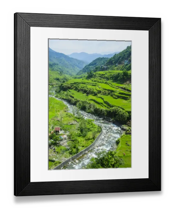 Framed Print : Hapao rice terraces part of the world heritage sight Banaue, Luzon, Philippines Framed Print : Hapao rice terraces part of the world heritage sight Banaue, Luzon, Philippines