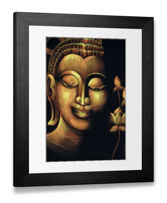 Framed Print : Thailand, Samui Island, Ko Samui. Traditional handicrafts, hand painted Buddha face Framed Print : Thailand, Samui Island, Ko Samui. Traditional handicrafts, hand painted Buddha face