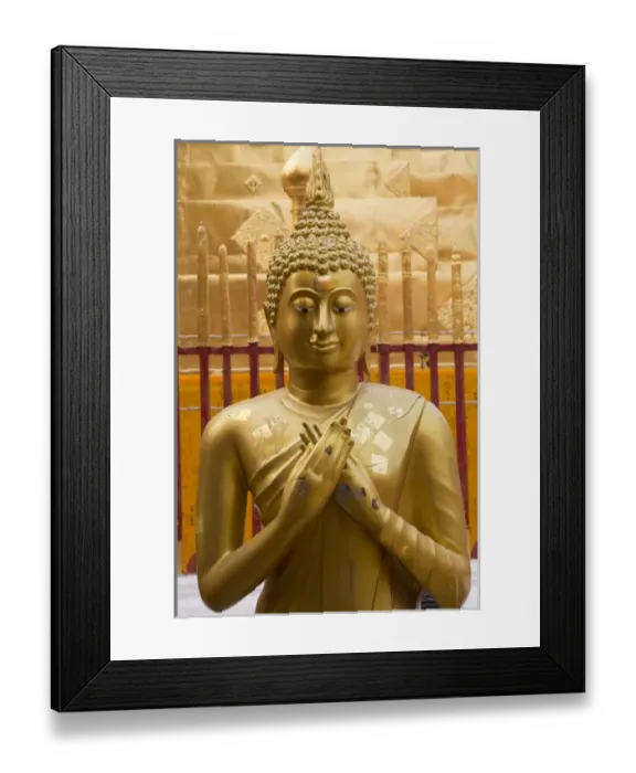 Framed Print : Thailand, Chiang Mai Province, Wat Phra That Doi Suthep. Buddha statue Framed Print : Thailand, Chiang Mai Province, Wat Phra That Doi Suthep. Buddha statue