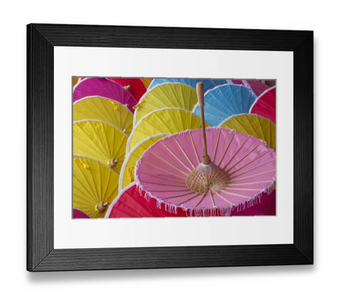 Framed Print : Thailand, Chiang Mai Province, Bo Sang. Umbrella factory Framed Print : Thailand, Chiang Mai Province, Bo Sang. Umbrella factory