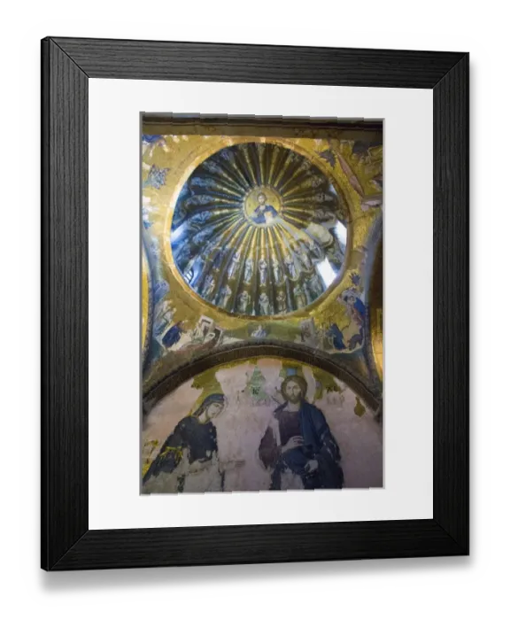 Framed Print : Asia, Istanbul, The Church of the Holy Saviour in Chora, Kariye Muzesi, Kariye Camii