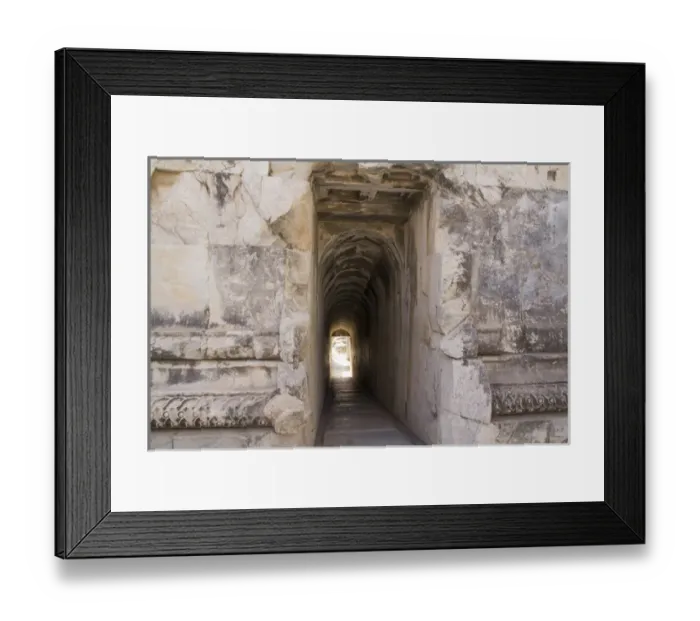 Framed Print : Asia, Turkey, the Archaeological Site of Didyma ruins. Didyma, means aAtwinaa in Greek
