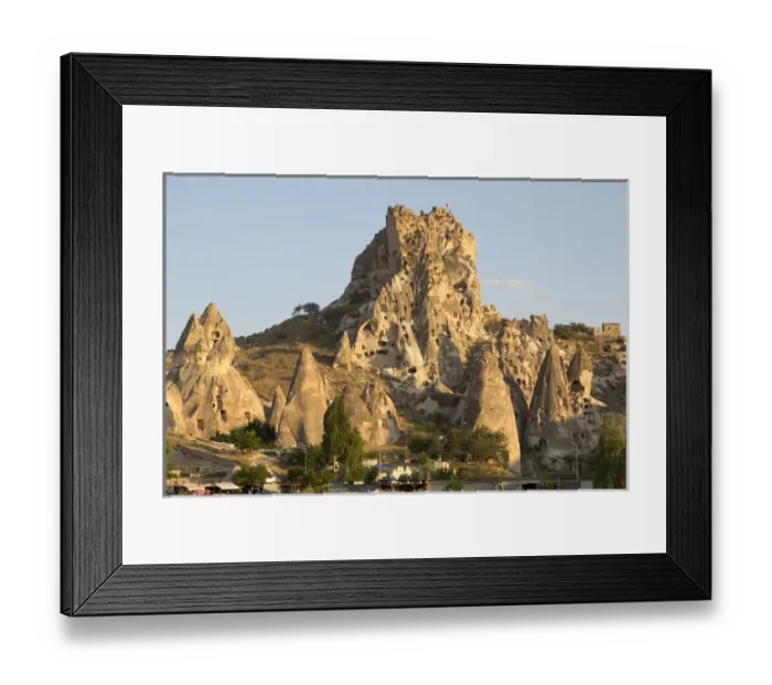 Framed Print : Asia, Turkey, Cappadocia is a historical region in Central Anatolia, largely in the Nevsehir