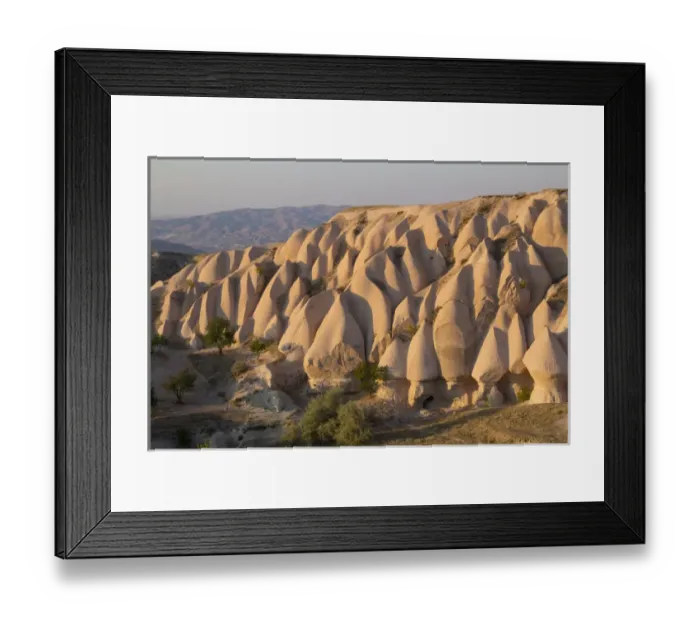 Framed Print : Asia, Turkey, Cappadocia is a historical region in Central Anatolia, largely in the Nevsehir