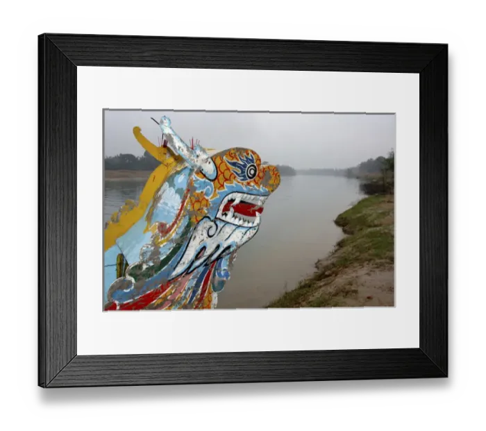 Framed Print : Asia, Vietnam. Dragon bow of a tourist boat, Hue, Thua Thienaa'Hue Framed Print : Asia, Vietnam. Dragon bow of a tourist boat, Hue, Thua Thienaa'Hue