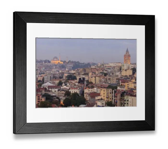 Framed Print : Suleymaniye Mosque and Galata Tower. Istanbul. Turkey Framed Print : Suleymaniye Mosque and Galata Tower. Istanbul. Turkey