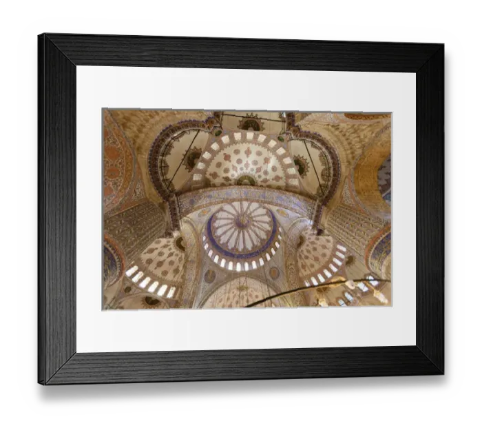 Framed Print : Ceiling decoration in the Blue Mosque. Istanbul. Turkey Framed Print : Ceiling decoration in the Blue Mosque. Istanbul. Turkey