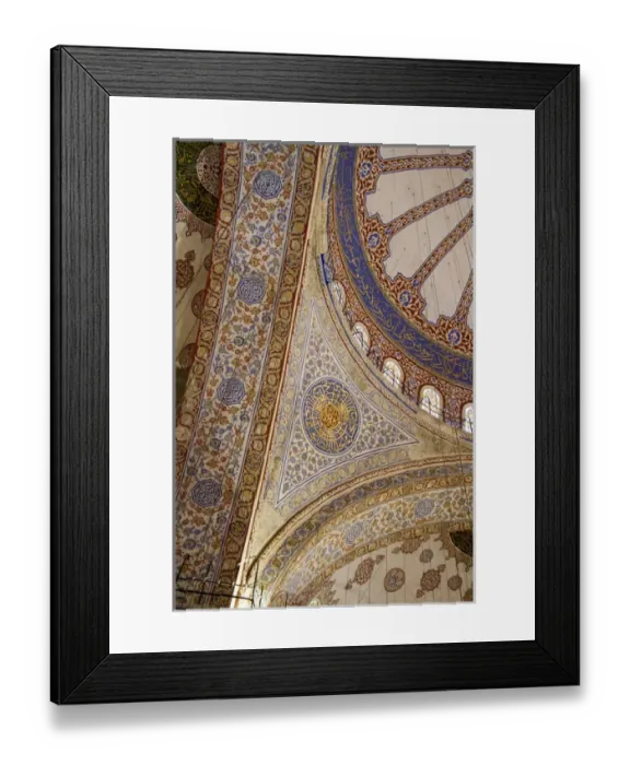 Framed Print : Ceiling decoration in the Blue Mosque. Istanbul. Turkey Framed Print : Ceiling decoration in the Blue Mosque. Istanbul. Turkey