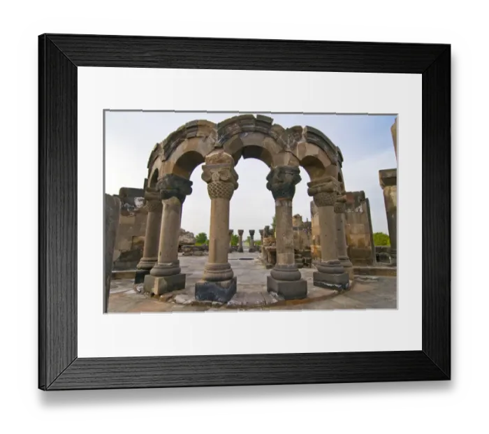 Framed Print : Zvarnots Cathedral, UNESCO World Heritage Site, Zvartnots, Armenia Framed Print : Zvarnots Cathedral, UNESCO World Heritage Site, Zvartnots, Armenia