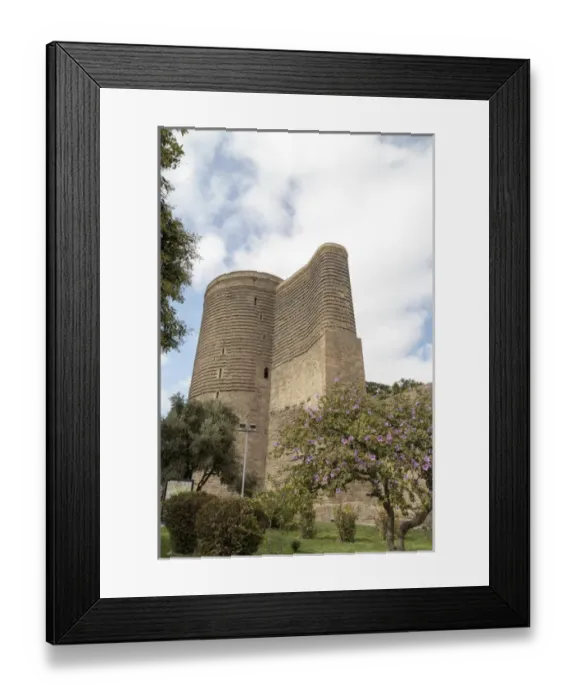 Framed Print : Azerbaijan, Baku. The Maiden Tower in Baku Framed Print : Azerbaijan, Baku. The Maiden Tower in Baku