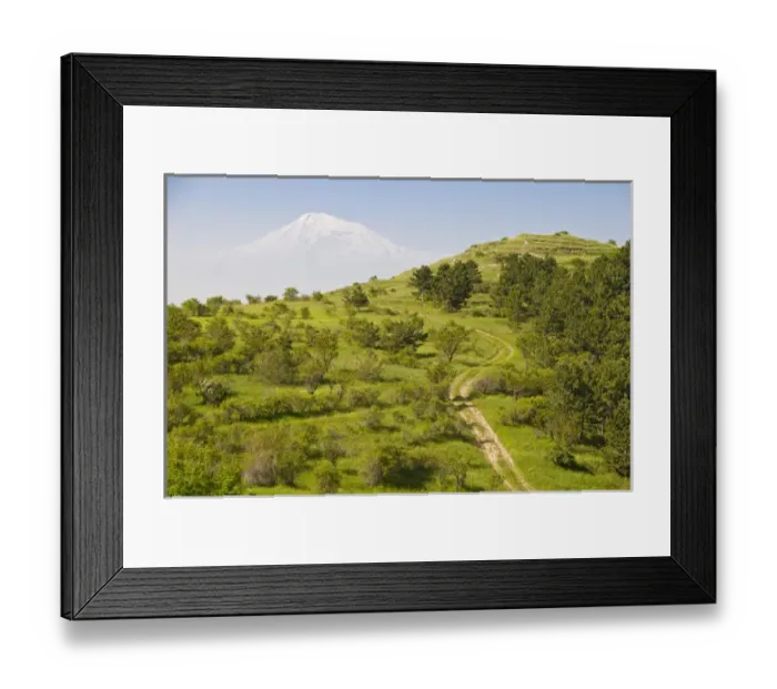 Framed Print : View over the Araratian Plain towards Mount Ararat, Armenia Framed Print : View over the Araratian Plain towards Mount Ararat, Armenia