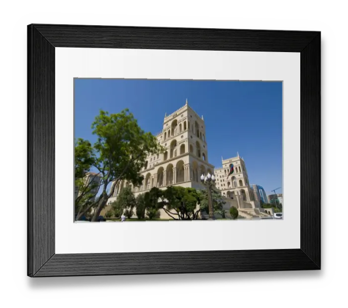Framed Print : The house of government, Baku, Azerbaijan Framed Print : The house of government, Baku, Azerbaijan