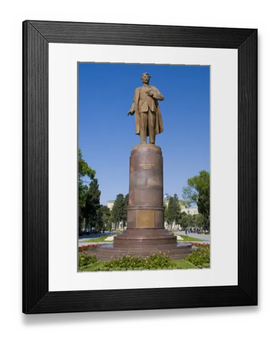 Framed Print : Statue of Nizami, Baku, Azerbaijan Framed Print : Statue of Nizami, Baku, Azerbaijan