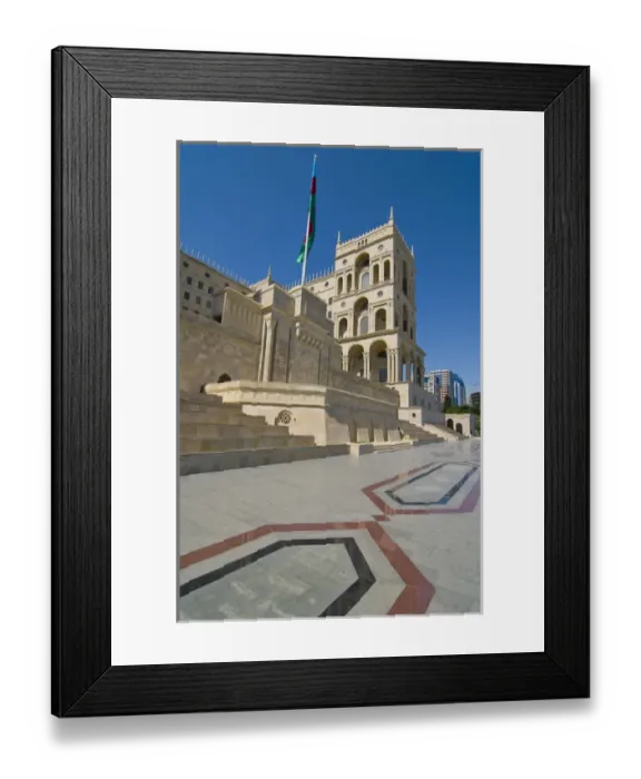 Framed Print : The house of government, Baku, Azerbaijan Framed Print : The house of government, Baku, Azerbaijan