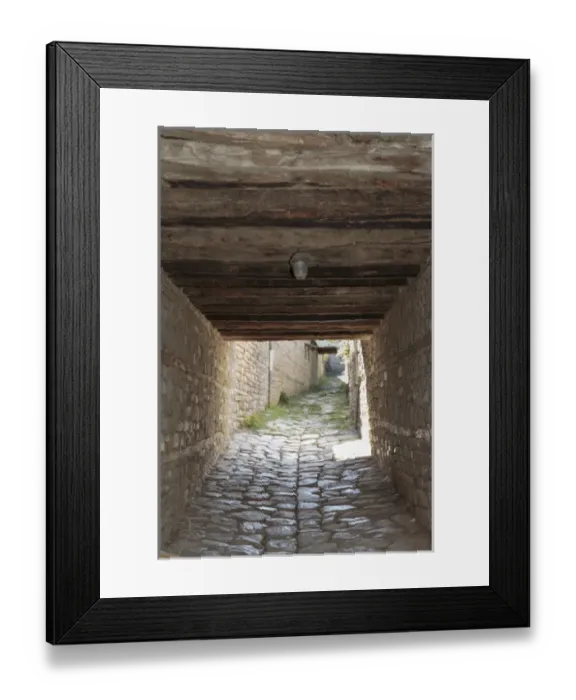 Framed Print : Azerbaijan, Lahic. A small tunnel through an alley in Lahic Framed Print : Azerbaijan, Lahic. A small tunnel through an alley in Lahic
